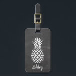 Étiquette À Bagage Arrière - plan de tableau de l'étiquette | de<br><div class="desc">Arrière - plan à la mode de tableau de l'étiquette | de bagage d'ananas. Ceci est particulièrement conçu pour les filles élégantes et à la mode.</div>