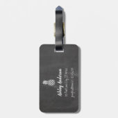 Étiquette À Bagage Arrière - plan de tableau de l'étiquette | de (Dos Vertical)