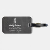 Étiquette À Bagage Arrière - plan de tableau de l'étiquette | de (Dos horizontal)