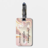 Étiquette À Bagage Arrière - plan dénommé de conception (Dos Vertical)