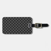 Étiquette À Bagage Arrière - plan d'impression en fibre de carbone no (Devant horizontal)