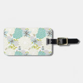 Étiquette À Bagage Arrière - plan floral (Devant horizontal)