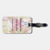 Étiquette À Bagage arrière - plan floral 6 (Dos horizontal)