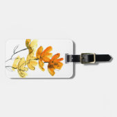 Étiquette À Bagage arrière - plan floral Abstrait (Devant horizontal)