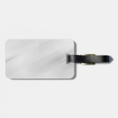 Étiquette À Bagage Arrière - plan gris élégant Plain simple professio (Dos horizontal)