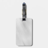 Étiquette À Bagage Arrière - plan gris élégant Plain simple professio (Dos Vertical)