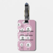 Étiquette À Bagage Arrière - plan grunge (Dos Vertical)