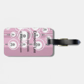 Étiquette À Bagage Arrière - plan grunge (Dos horizontal)