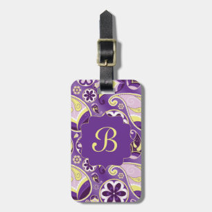 Étiquette À Bagage Arrière - plan lisse pourpre de gradient de