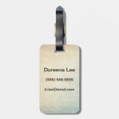 Étiquette À Bagage arrière - plan motif de bandes (Dos Vertical)