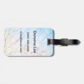 Étiquette À Bagage arrière - plan naturel (Dos horizontal)