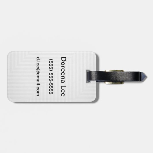 Étiquette À Bagage arrière - plan papier motif trié (Dos horizontal)