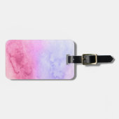 Étiquette À Bagage Arrière - plan peint à la main 11 d'aquarelle (Devant horizontal)