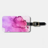 Étiquette À Bagage Arrière - plan peint à la main 5 d'aquarelle (Devant horizontal)