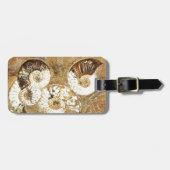 Étiquette À Bagage Arrière - plan préhistorique avec les coquilles (Devant horizontal)