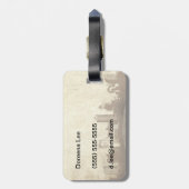 Étiquette À Bagage Arrière - plan sale de ville (Dos Vertical)