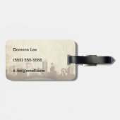 Étiquette À Bagage Arrière - plan sale de ville (Dos horizontal)