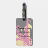 Étiquette À Bagage Arrière - plan tramé technique 7 (Dos Vertical)