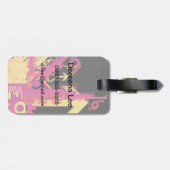 Étiquette À Bagage Arrière - plan tramé technique 7 (Dos horizontal)