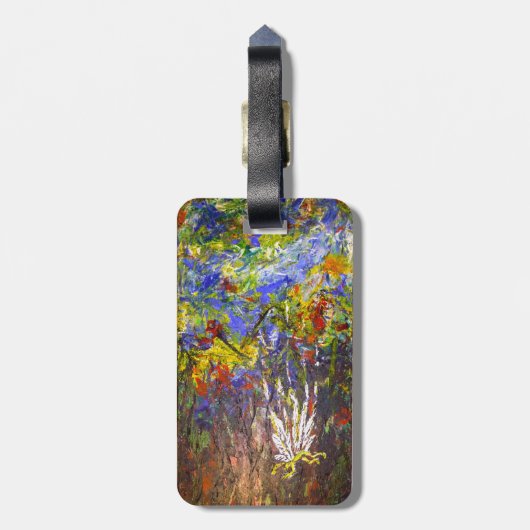Étiquette À Bagage Art Abstrait (Dos Vertical)