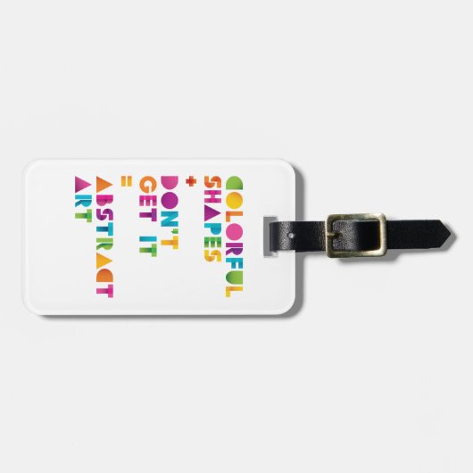 Étiquette À Bagage Art abstrait (Devant horizontal)