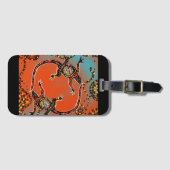 ÉTIQUETTE À BAGAGE ART AUSTRALIE     (Devant Horizontal)