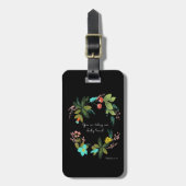 Étiquette À Bagage Art chrétien de citation - 6h11 de Matthew (Devant Vertical)