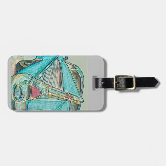 Étiquette À Bagage Art classique de la queue de queue (Devant horizontal)