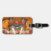 Étiquette À Bagage Art Culturel Unique - Design Sri-Lankais/Indonésie (Devant horizontal)