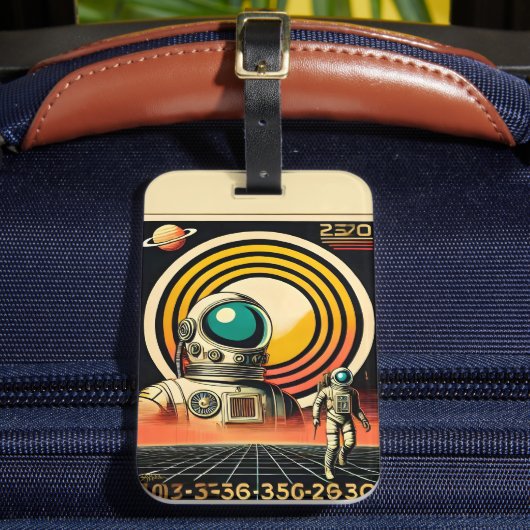 Étiquette À Bagage Art d'atterrissage des astronautes du milieu du si (Insitu Rectoal 2)