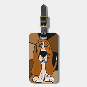 Étiquette À Bagage Art de chien de Basset Hound
