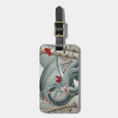 Étiquette À Bagage Art de dragon - art d'imaginaire (Devant Vertical)