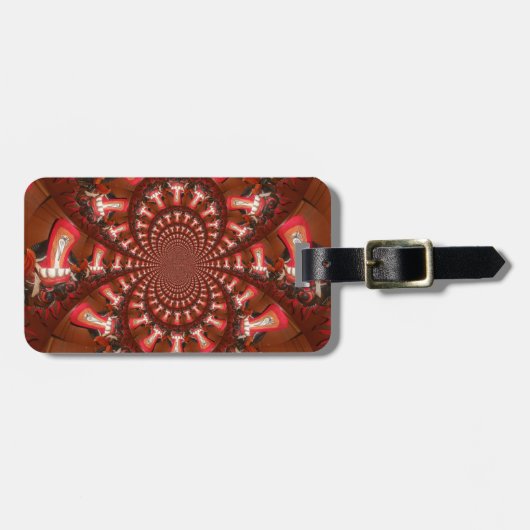 Étiquette À Bagage Art de langue kaléidoscope Impression/graphique (Devant horizontal)