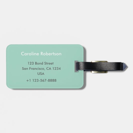 Étiquette À Bagage Art déco (Dos horizontal)