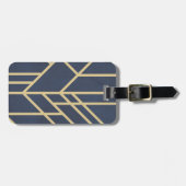 Étiquette À Bagage Art deco design (Devant horizontal)