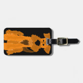 Étiquette À Bagage Art drôle de chien d'Airedale Terrier (Devant horizontal)