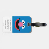 Étiquette À Bagage Art du visage de Grover (Dos horizontal)