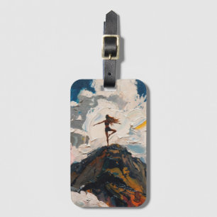 Étiquette À Bagage Art du Yoga : Beauté Équilibrée (Peinture à l'Huil