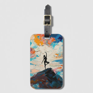 Étiquette À Bagage Art du Yoga : Beauté Équilibrée (Peinture à l'Huil