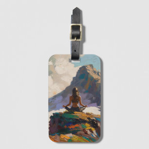 Étiquette À Bagage Art du Yoga : Beauté Équilibrée (Peinture à l'Huil