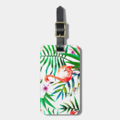 Étiquette À Bagage Art flamand tropical (Devant Vertical)