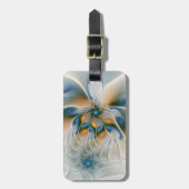 Étiquette À Bagage Art Fractal De L'Imaginaire Abstrait En Plein Esso (Devant Vertical)