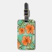 ÉTIQUETTE À BAGAGE ART HAWAIIEN (Devant Vertical)
