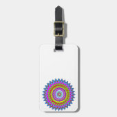 Étiquette À Bagage Art heureux de Chakra (Devant Vertical)