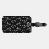 Étiquette À Bagage Art mignon de lapin de motif d'impression de (Dos horizontal)