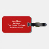 Étiquette À Bagage Art moderne de Mondrian (Dos horizontal)