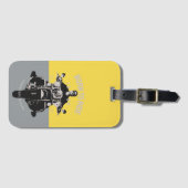 Étiquette À Bagage Art moderne Motorcycle Rider Colorblock (Devant Horizontal)