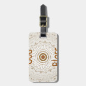 Étiquette À Bagage Art Motif Africain Traditionnel Imprimer (Devant Vertical)