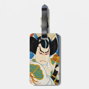 Étiquette À Bagage Art oriental frais d'acteur de Shunsen Kabuki de