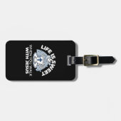 Étiquette À Bagage Art Vivant Fidèle - Teacup avec Croix et Dove (Devant horizontal)